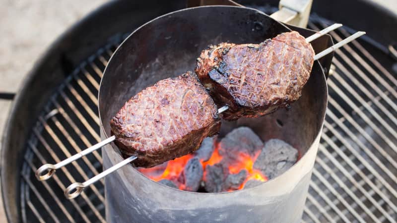 Chimney starter steak on sale